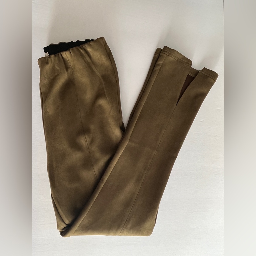 NWT Anthropologie Avec Le Filles Olive Green Velvet Pants